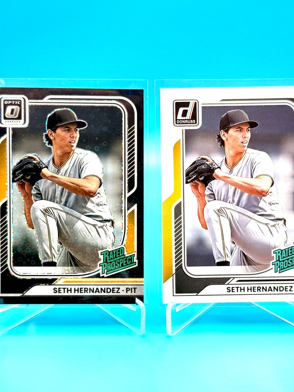 🔥Seth Hernandez Rookie Lot! 🔥Black Disco Prizm + Donruss Rated Prospect! 🤩
